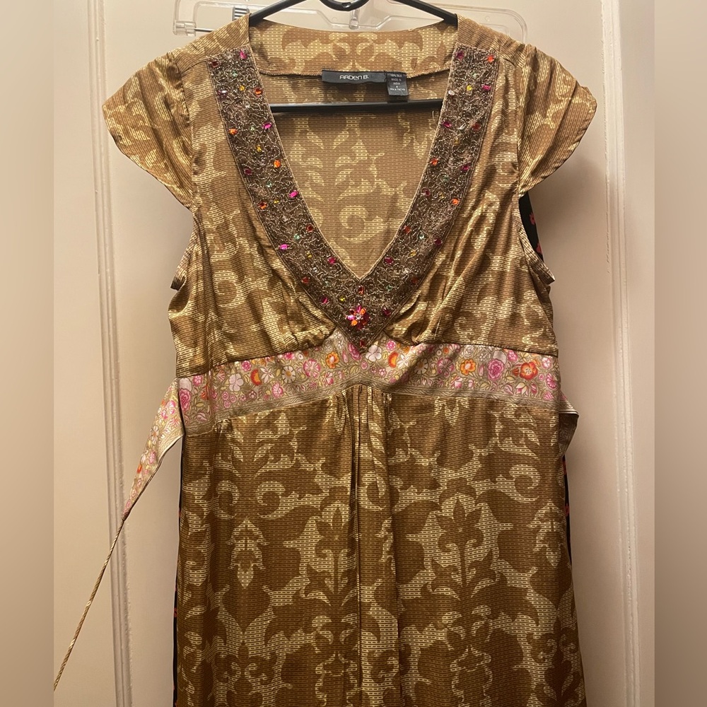 Silk midi dress - Picture 4 of 7